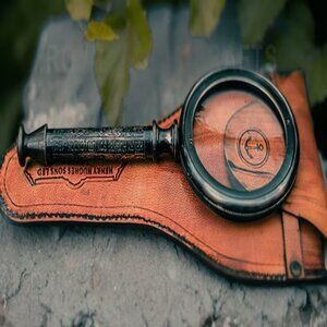 Henry Hughes London 1941 Magnifying Glass with Elegant Leather Case Timeless